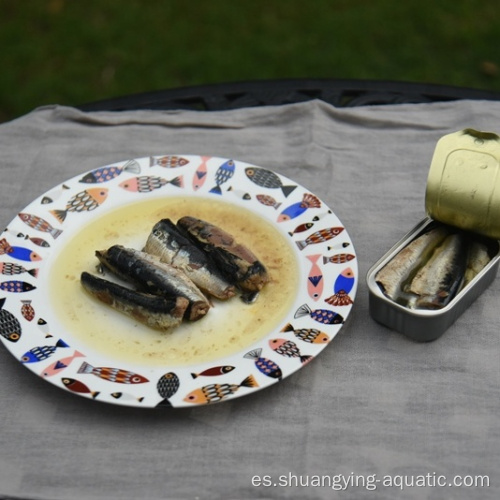 Sardinas chinas enlatadas en aceite de girasol sardina 125G